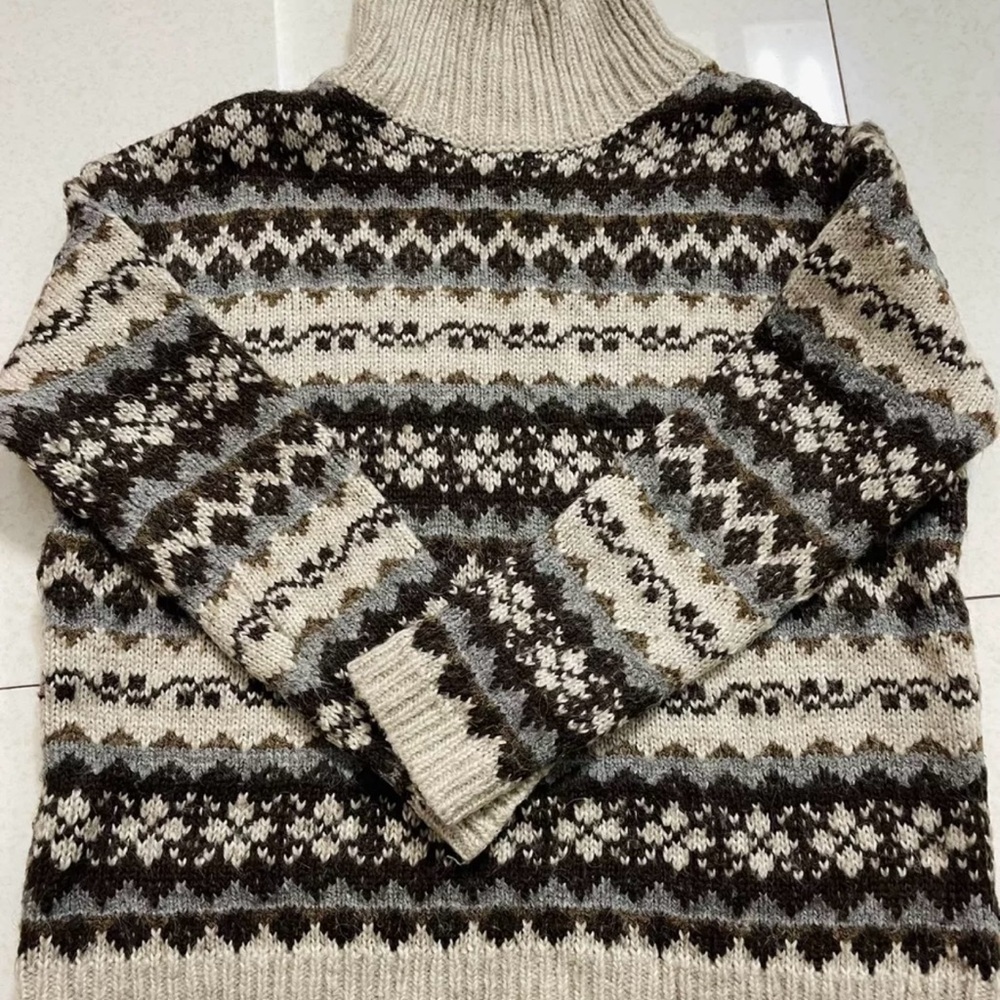 NILI LOTAN fair isle sweater XS - Picture 3 of 10